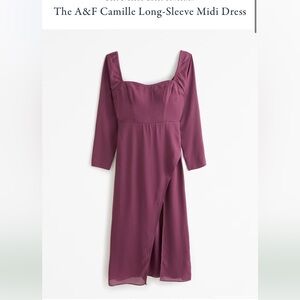 Abercrombie Camille Long Sleeve Midi Dress